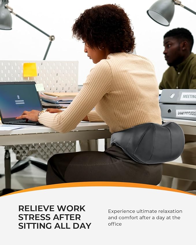 CooCoCo Shiatsu Neck and Back Massager, 2025 Christmas Gifts for Him Her, 8 Massage Nodes 3D Neck & Shoulder Massager for Deep Tissue for Office Home Car Use, Christian Gifts for Women Men Mom Dad