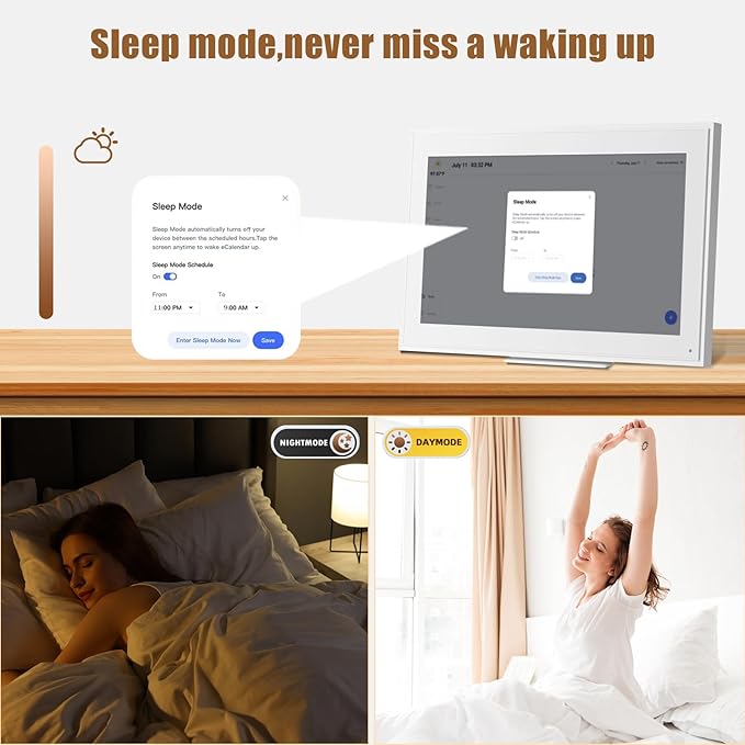 Digital Calendar: 15.6-inch Electronic Calendar & Chore Chart, Smart Touchscreen Interactive Display for Family Schedules–Wall Mount Included, Great for Organizing Your 2025-2026 Wall Planner