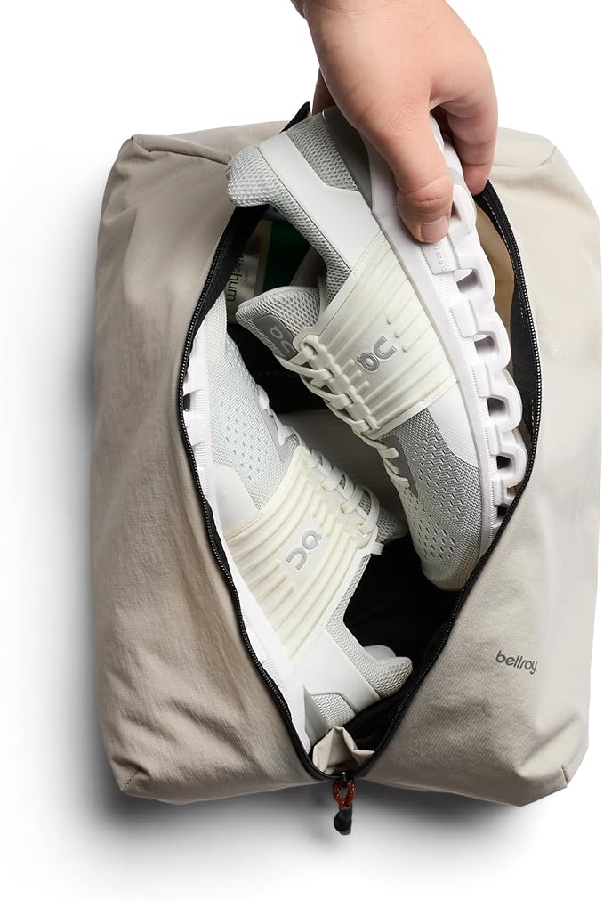 Bellroy Lite Packing Caddy 10L (Travel Organizer Packing Cube, Zip-up Storage Solution for Travel Near or far) - Ash