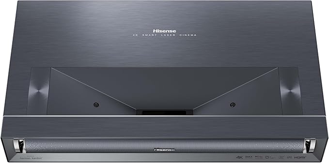 Hisense PX3-PRO Ultra Short Throw Triple Laser Projector, 4K UHD, 80” – 150”, 3,000 Lumens, 3000:1 Contrast, Dolby Vision & Atmos, IMAX Enhanced, 240 High Refresh Rate, Google TV, Designed for Xbox