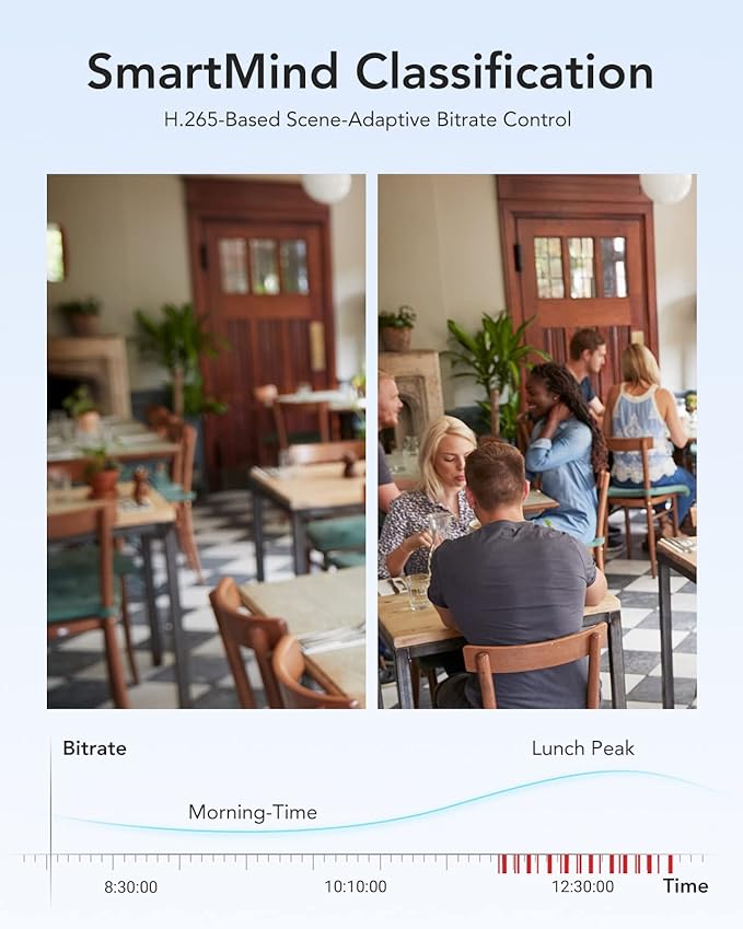 ANNKE 8CH 3K Lite Digital Video Recorder with 1TB Embedded SSD Solid State Hard Drive, 24/7 Recording with 8 Channel, AI Human/Vehicle Detection, H.265 5-in-1 Security DVR, Hardware Encryption