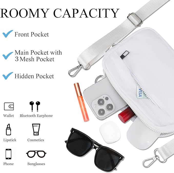 MAXTOP Small Crossbody Bags for Women Belt Bag Fanny Pack with Adjustable Strap