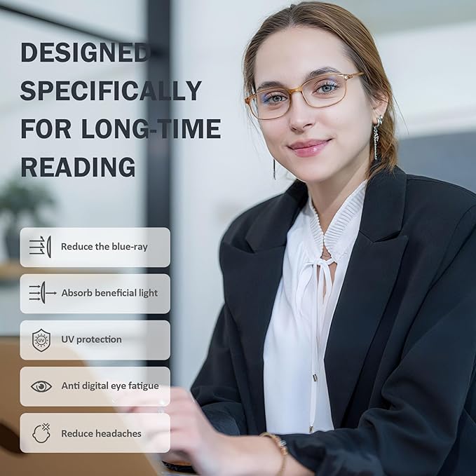 AQWANO Unbreakable Reading Glasses for Women 3 Pack - TR90 Flexible Lightweight Computer Readers (1.5) Blue Light Blocking, Comfortable Clear Frame, Cute & Stylish Designer Eyeglasses