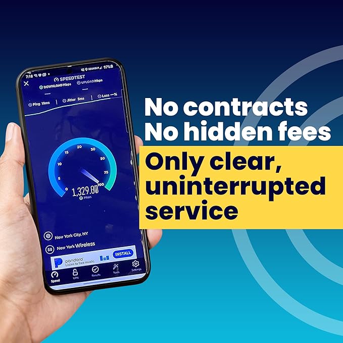 H2O Wireless 30-Day USA Physical Prepaid SIM Card with 20GB High-Speed 4G LTE/5G Data & 5GB Mobile Hotspot, Unlimited Data, Talk & Text to 70+ Countries, Triple-Cut US SIM Card for Cell Phones