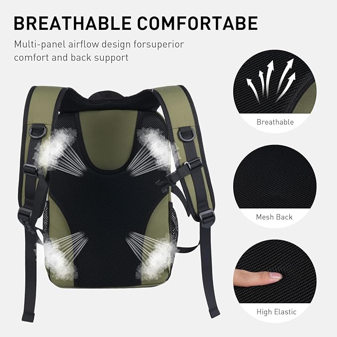 20L Lightweight Hiking Backpack for Men & Women – Small Travel Daypack with Phone Pocket – Durable & Compact for Hiking,Traveling,Camping,and Outdoor Adventure,Green