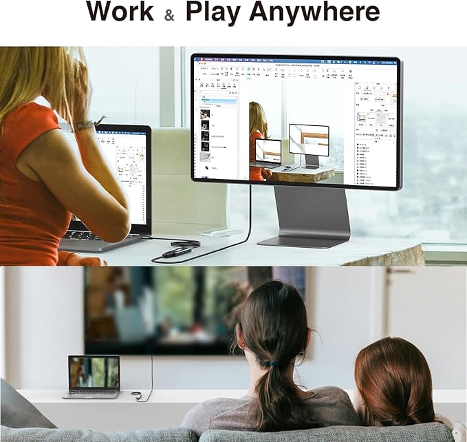 USB C 5 in 1 HUB,10Gbps USB-C/A 3.2 Ports, 4K HDMI 30Hz,100W PD Fast Charging,Compatible for MacBook Pro/Air, Dell XPS, iPad Pro Aluminum Splitter,Surface Pro,Thunderbolt Laptops