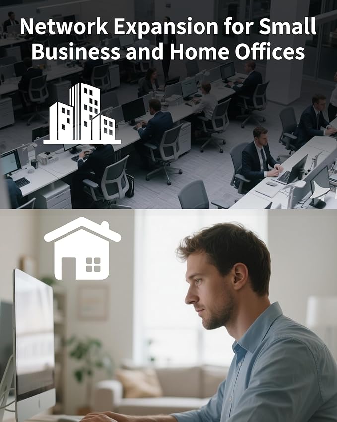 Gigabit Ethernet Network PoE Switch, 8 PoE Ports @120W with 2 Uplink, Support 802.3af/at, Unmanaged, VLAN, for Security Camera, AP