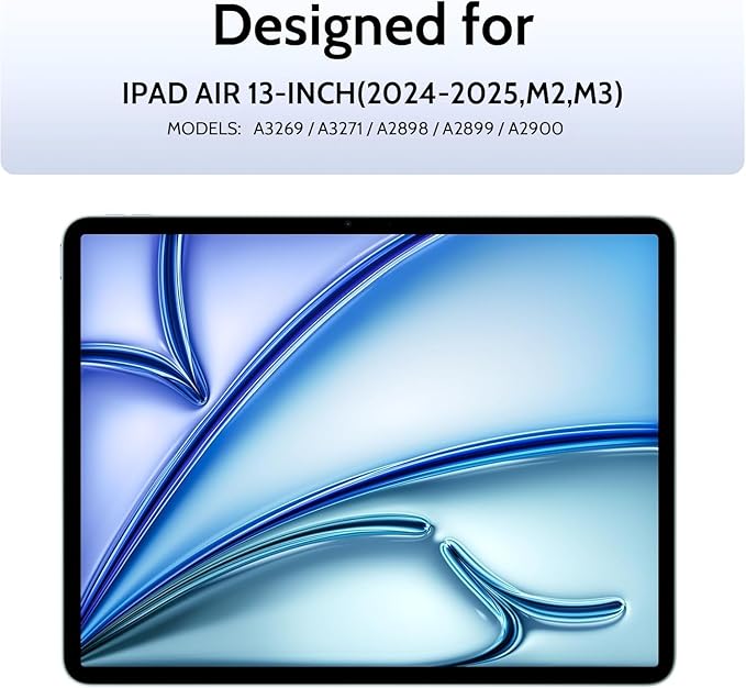 2 Pack Magnetic Paperfilm for iPad Air 13 Inch 2024/2025 (M2/M3, 6th/7th Gen), Feel Like Writing Drawing On Paper, Matte Removable Anti Glare Fingerprint Screen Protector Blue Light Filter