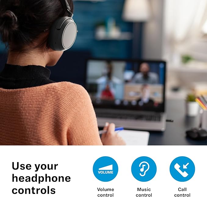 Sennheiser ACCENTUM Wireless Bluetooth Headphones - 50-Hour Battery Life, Audio, Hybrid Noise Cancelling (ANC), All-Day Comfort and Clear Voice Pick-up for Calls, Black/Copper