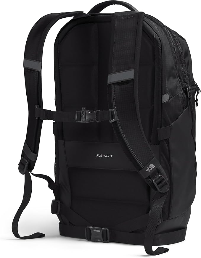 THE NORTH FACE Surge Commuter Laptop Backpack | Daypack with Water Repellent Finish, 16" Laptop Sleeve, Reflective Details, TNF Black/TNF Black-NPF, One Size