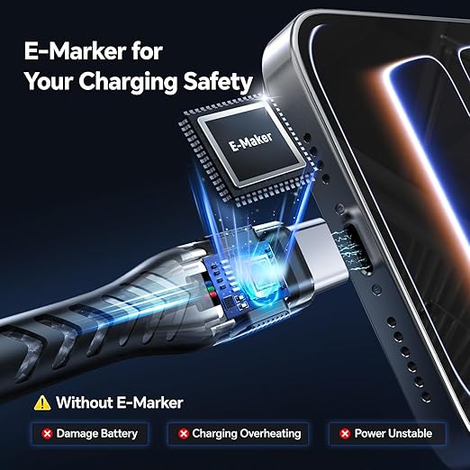 USB to USB C Cable, 2Pack 10FT USB A to Type C Charger Cord, Data Sync Nylon Braided Type C Fast Charging Cable for Phone 17 Pro Max/17/ 16e/16/15 Pro/15/Android/Samsumg G Alaxy S25 S24- Grey