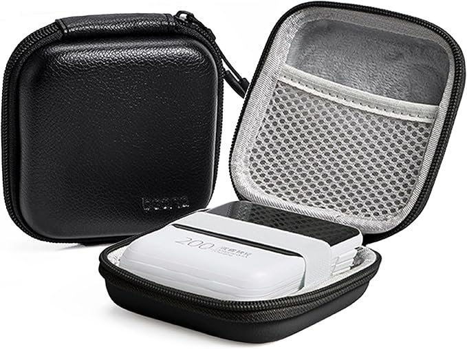 Charger Case for Macbook, Portable Tech Electronic Organizer Bag, Travel Storage Pouch for Laptop Accessories, MacBook Power Adapter, Charging Cords, USB Drives, Power Bank (Black, M)