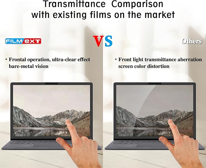 FILMEXT Privacy Screen Protector for Microsoft Surface Laptop 13.5 inch 2/3/4/5 th Generation,Removable Surface Laptop Privacy Screen 13.5" Anti-Spy Anti-Glare Blue Light Filter