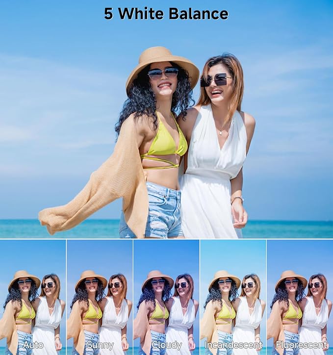 Digital Camera, 5K 80MP Travel Camera for Photography Compact Camera for YouTube with 3" 180° Flip Screen with 18X Zoom Autofocus Vlogging Camera with 64GB SD Card for Teens Beginner (Black)