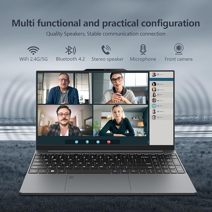 2025 Gaming-Laptop, 15.6 inch Laptop with Core-i7, Laptops 24GB DDR4 1TB SSD, Laptops with Backlit Keyboard, Fingerprint Unlock, Lap top for Student/Work/Business Win 11 Pro, Mini-HDMI TF Port