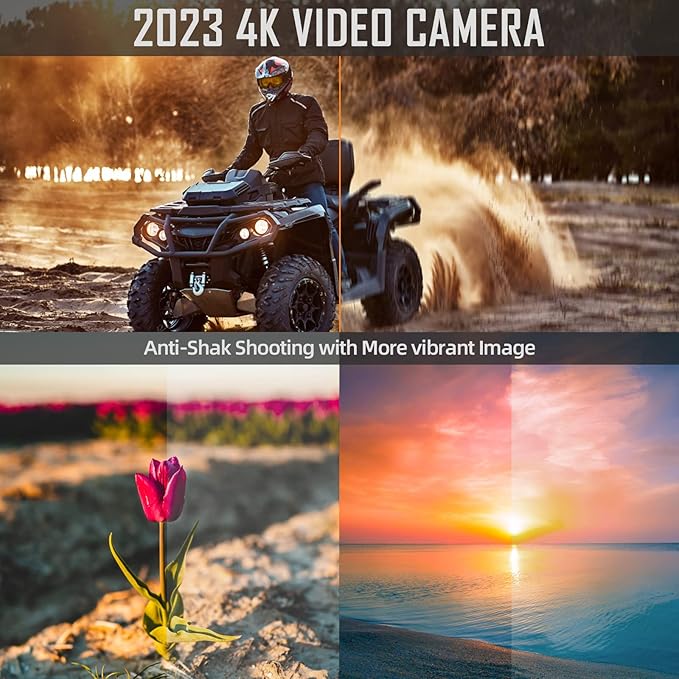 4k Digital Cameras for Photography, 48MP Video/Vlogging Camera for YouTube, Vlogger Kit, Content Creator Kit-Microphone & Remote Control Tripod Grip, Travel Camera with Wide-Angle & Macro len