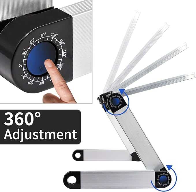 Book Stand Multifunctional Adjustable Laptop Stand Book Holder Tray with Clips Ergonomic Multi Heights Angles Adjustable Cooking Bookstand for Textbook Recipe Magazine Laptop Tablet Portable