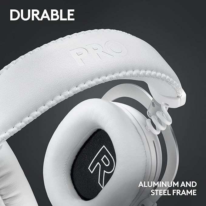 Logitech G PRO X 2 Lightspeed Wireless Gaming Headset: Wireless Gaming Headphones with Mic, 50mm Graphene Drivers, 2.02.0—7.1 Surround, Bluetooth/USB/3.5mm Aux, for PS4/PS5/PC/Nintendo Switch - White