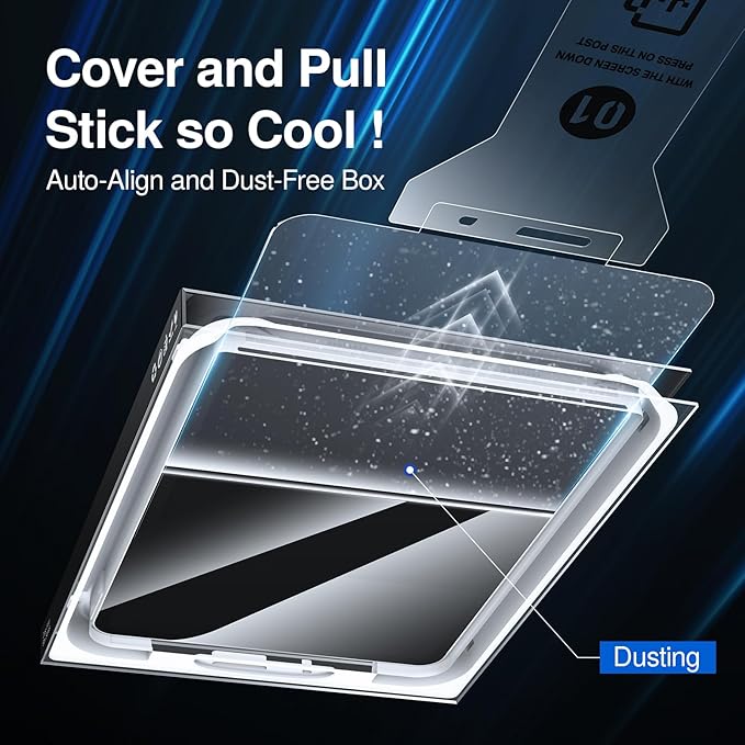 SMARTDEVIL Screen Protector for iPad Pro 13 inch 2024 (M4) with Easy Installation Frame, 9H Clear Tempered Glass Film, Anti-Shatter, 2 Pack