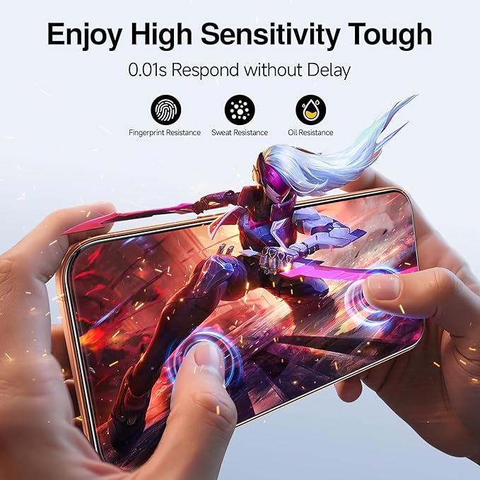 SMARTDEVIL 2 Pack Screen Protector for iPhone 17 Pro Max, Bubble-and-Dust-Free Box, HD Tempered Glass, Military Grade Shatterproof & Ultra Durable, Easy Installation