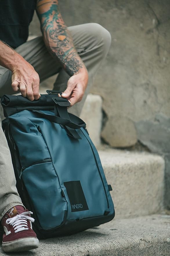 WANDRD PRVKE 31L, V3 Photography Bundle: Weather-Resistant Travel & Camera Backpack with Laptop Sleeve, Quick Side Access, Clamshell Opening – Ideal Photography & Travel Bag (Aegean Blue)