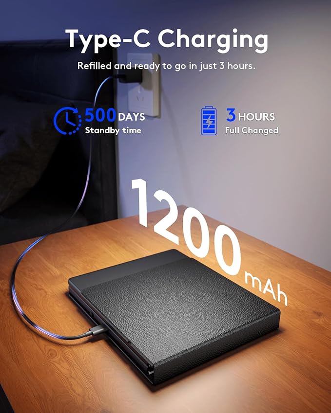 Samsers Full-Size Foldable Bluetooth Keyboard, KF08X Wireless Folding Keyboard with Backlight, Portable Travel Keyboards for iPhone iPad Smartphone Tablet Laptop, Android Windows Mac OS - Black