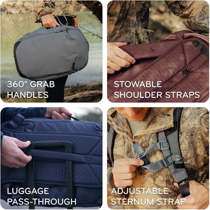 Peak Design Travel Backpack 30L, Coyote, Expandable 27-33L Design, Rear and Top Access, Weatherproof Shell, Laptop Sleeve, Ideal for Travel or Everyday Carry, Versatile Backpack for Men and Women