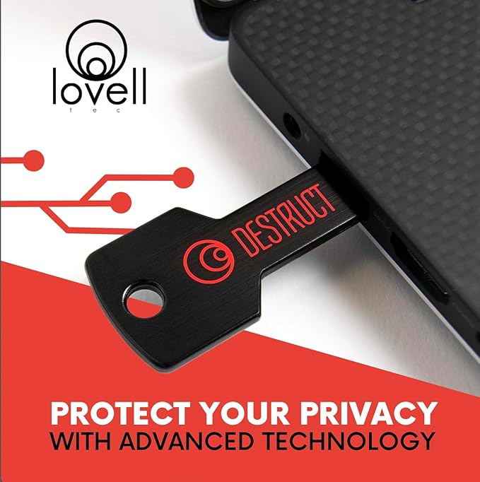 Lovell DESTRUCT PRO - USB Hard Drive Eraser & Data Destruction Tool - 3 Phase Crytopgraphic Wipe - Super Fast SMART Technology - Multi-Drive Compatibility - Works With HDD, SSD, & External Hard Drives