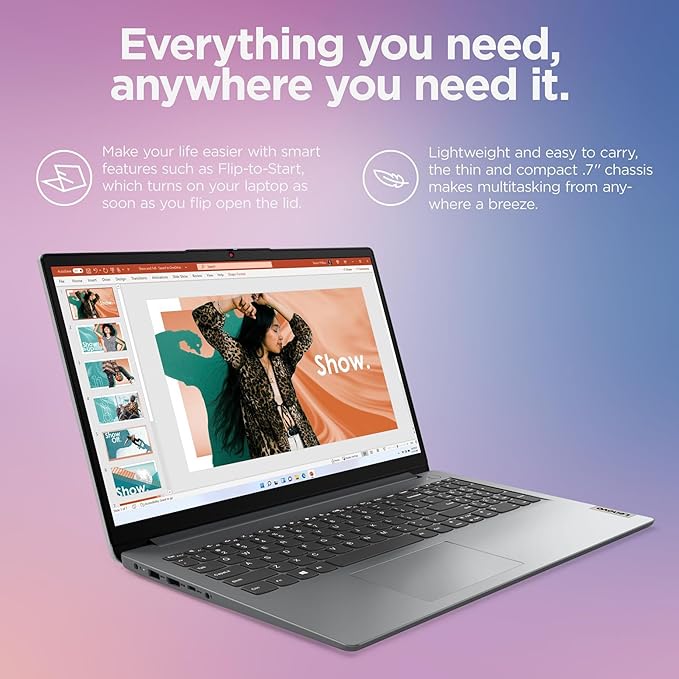 Lenovo Laptop Computers for Home Business Student Study, 15.6" FHD, Intel Processor, 32GB DDR4 RAM, 1TB PCIe SSD, WiFi 6, Bluetooth 5.2, Type-C, Webcam, Numeric Keypad, Cloud Grey, Windows 11 Pro