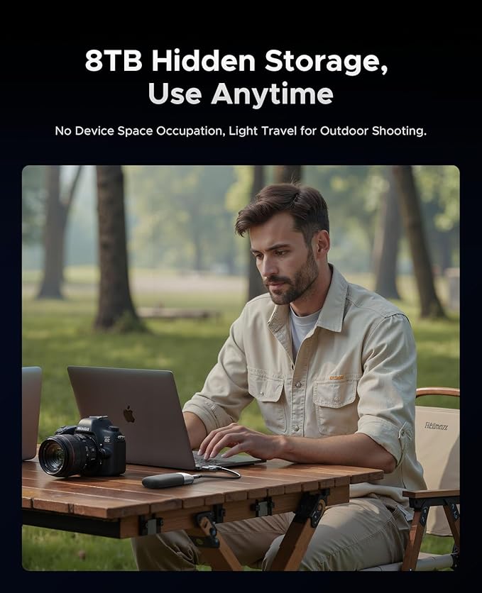 ORICO 8 TB External SSD, Up to 1000MB/s for USB 3.2 Gen 2 Interface, Portable Solid State Drive for Smartphone, Laptop, PC and Game Console, Fast and Reliable Storage Solution - M10Max