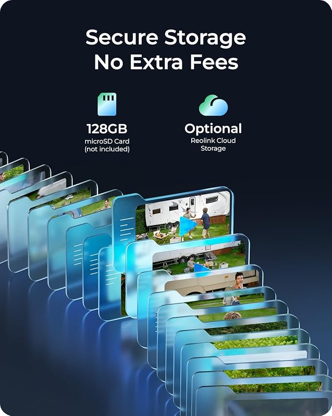 REOLINK 4K 4G LTE Cellular Security Camera, 8MP No WiFi Solar Powered, Pan Tilt 360° with Smart Detection, Color Night Vision, Local Storage, SIM+32GB SD Card Included, Go PT Ultra-Grey+Solar Panel 2