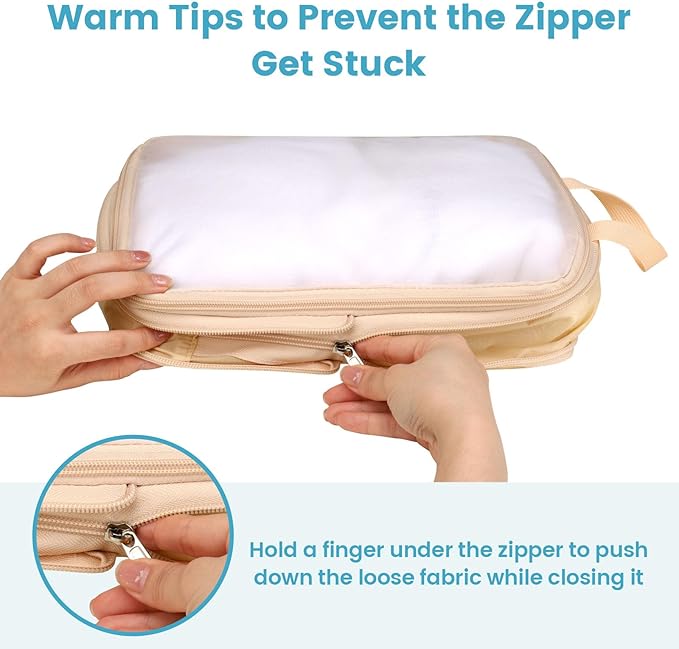 Cambond Compression Packing Cubes for Travel Women - Travel Bags Luggage Organizers Travel Essentials Compression Cubes for Travel Carry on Suitcases Organizer