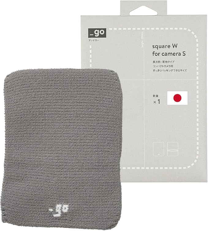 Camera Cover, Square W, Made in Japan, S size, Light Gray