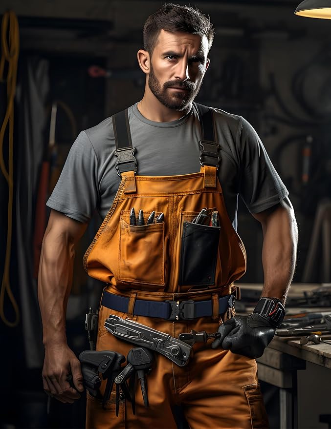 JUKMO Tactical Belt, Military Hiking Rigger 1.5" Nylon Web Work Belt with Heavy Duty Quick Release Buckle