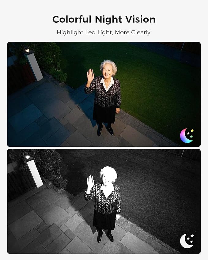 Hiseeu Solar Security Cameras Wireless Outdoor, 4 Cam-Kit, Expandable to 10CH, No Monthly Fee, Solar-Powered, Home Security Cameras System with 2K Color Night Vision, Easy Setup, 2.4G & 5G WiFi