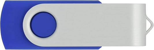 10 Pack USB Flash Drives - 64GB USB 2.0 Memory Stick - Blue