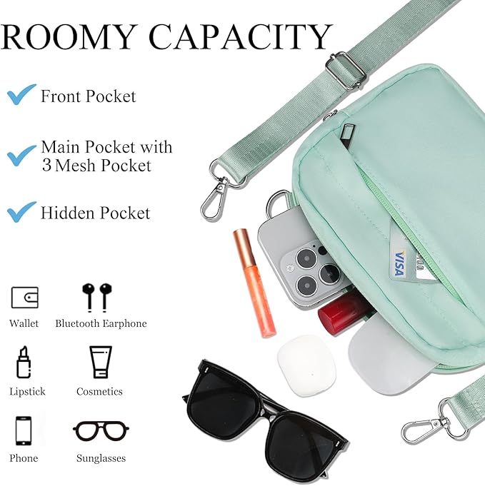 MAXTOP Small Crossbody Bags for Women Belt Bag Fanny Pack with Adjustable Strap