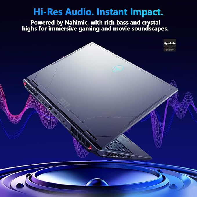 Thunderobot Radiant 16 5060 Gaming Laptop, 16" QHD+ 300Hz 2.5K Display, Core i7-14650HX, NVIDIA GeForce RTX 5060, 16GB DDR5 RAM, 512GB SSD, RGB Backlit Keyboard, Wi-Fi 6, Win11 Home