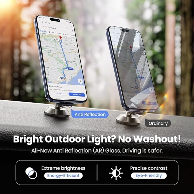 WSKEN for iPhone 17 Pro Screen Protector - AR Original Visual, [100% Anti Reflection] Shatterproof Screen Protector 17 Pro Anti Glare Tempered Glass with Zero Bubble Installation Box, 2 PCS