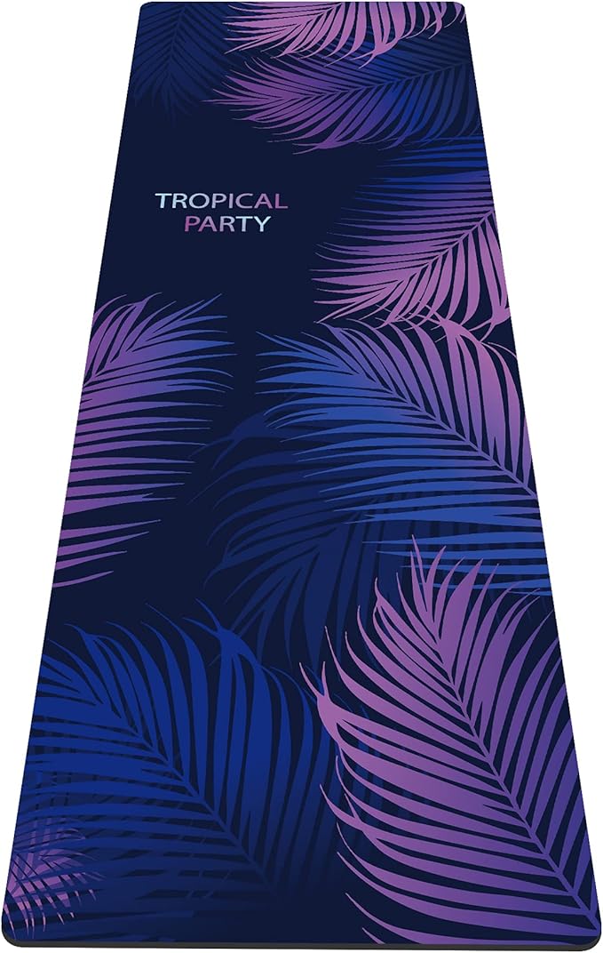 nuveti Yoga Mat Print Extra Thick TPE Non Slip Fitness Exercise Mat with Carrying Bag,72"x24" Extra Thick 6MM Exercise & Workout Mat for Yoga, Pilates Fitness and Floor Exercises