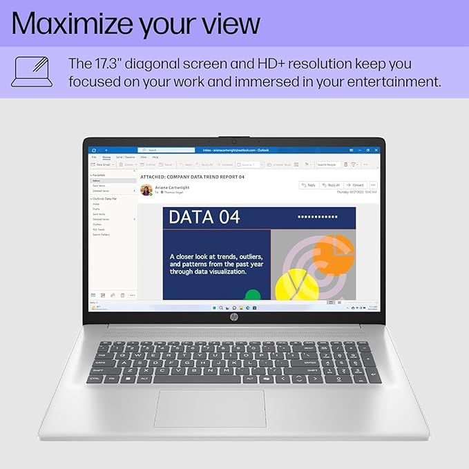 HP 2025 17.3" Touchscreen Business Laptop, Intel Ultra7 255 12-Core Processor, Copilot AI, 32 GB DDR5 RAM, 2 TB SSD, HD+ Anti-Glare Screen, Backlit KB, Secure Camera, Win 11 Pro, w/Accessories