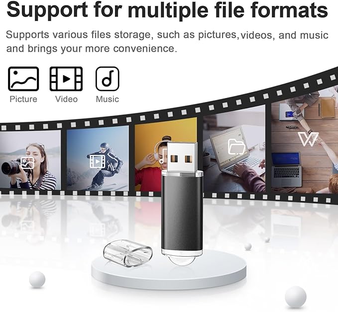 TOPESEL 16GB 10 Pack USB Flash Drive Flash Drive 2.0 Memory Stick Fold Storage Thumb Stick Jump Drive Pen Swivel Design for PC laptops, Tablets, TVs, car Audio (5 Mixed Colors)