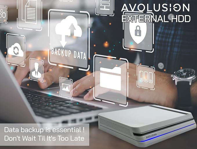 Avolusion PRO-X Series USB 3.0 External Hard Drive for WindowsOS Desktop PC/Laptop (White) - 2 Year Warranty (20TB) (Renewed)