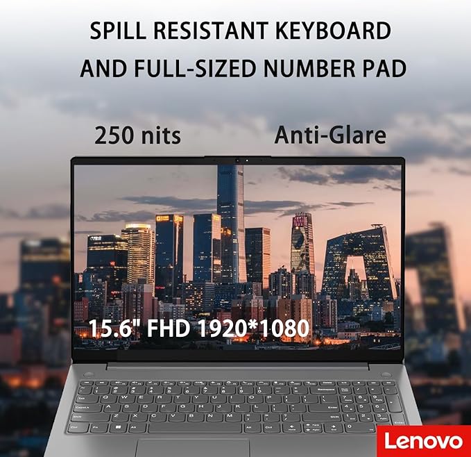 Lenovo V15 Business Laptop, 15.6” 1080p Full HD Display, Octa-Core Intel Core i5-13420H (Beat AMD Ryzen 7 7730U), 16GB RAM, 2TB SSD, Windows 11 Pro, Grey, PCO Laptop Cooler