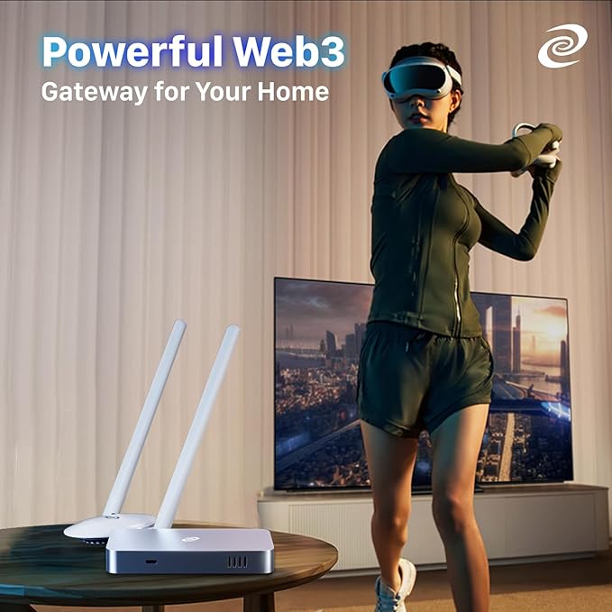 Deeper Connect Mini Decentralized VPN Router Lifetime Free for Travel Home Enterprise-Level Cybersecurity Wi-Fi Router with Dual Antennas Wi-Fi Adapter