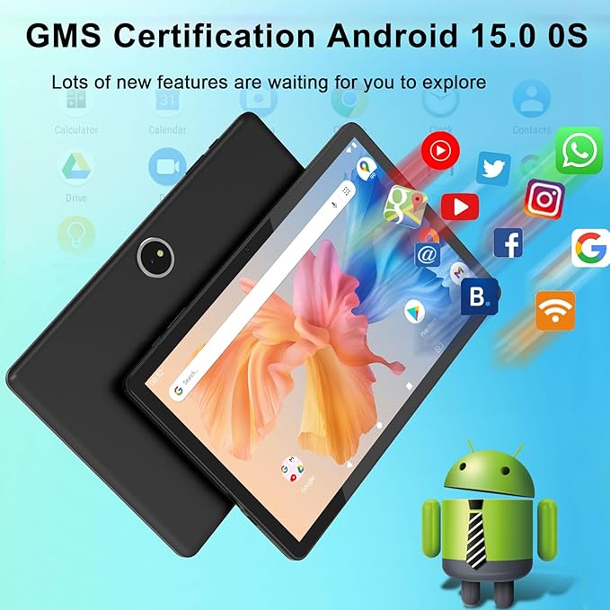 11 inch Tablet, 18GB + 128GB, Android 145 Tablet, 1TB Expandable, 13MP Camera, Octa-Core Processor 5G WiFi 8000MAH Battery 11'' IPS HD Touchscreen Google Tableta.