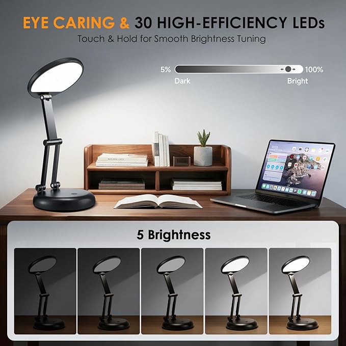 One Fire Battery Operated Lamp, 3600mAh Cordless Lamps Rechargeable Cordless Table Lamp,10 Brightness Rechargeable Lamps Table Lamp, Wireless Battery Lamp Portable Light
