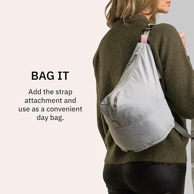 trtl Packing Pods, Oyster Grey - Packing Cubes for Travel - Organizer Bags for Luggage to Maximize Suitcase Space - Travel Packing Organizers - Includes Carry Strap - Comes with 3 Cube Sizes - 5 Pack