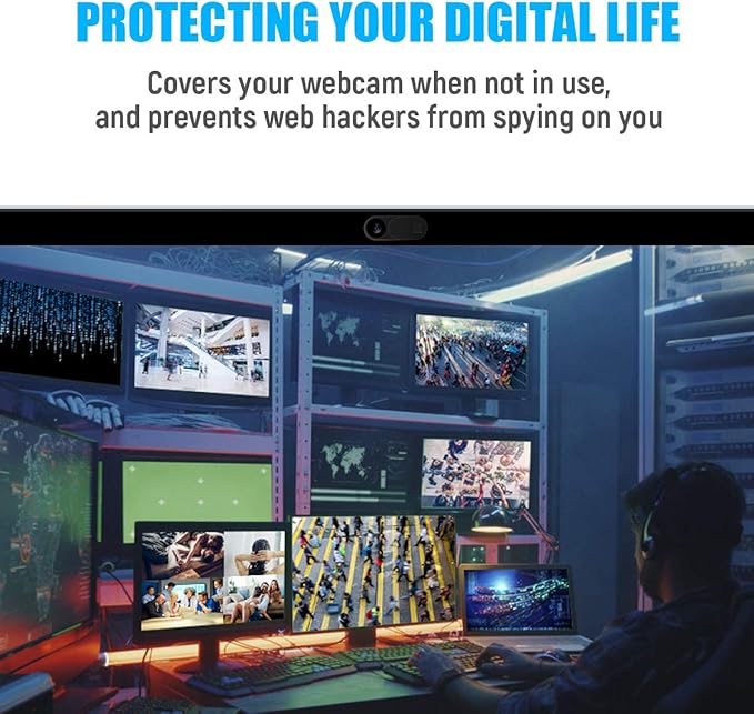 Laptop Camera Cover Slide, 0.028 Inch Ultra Thin Laptop Camera Cover Blocker, Laptop Accessories for iPhone MacBook Laptop, Desktop, PC, Tablet, Protect Your Visual Privacy Security (Pink-3 Pack)