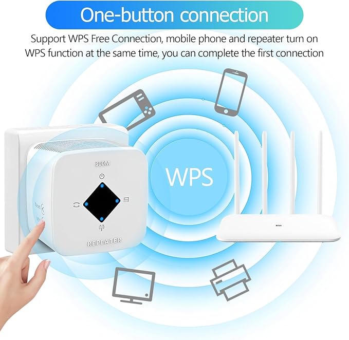WiFi Extender Signal Booster for Home: Internet Repeater Range Coverage Up to 6500 Sq.Ft and 45+ Devices Signal Booster for Office Hosue Basement (XL)